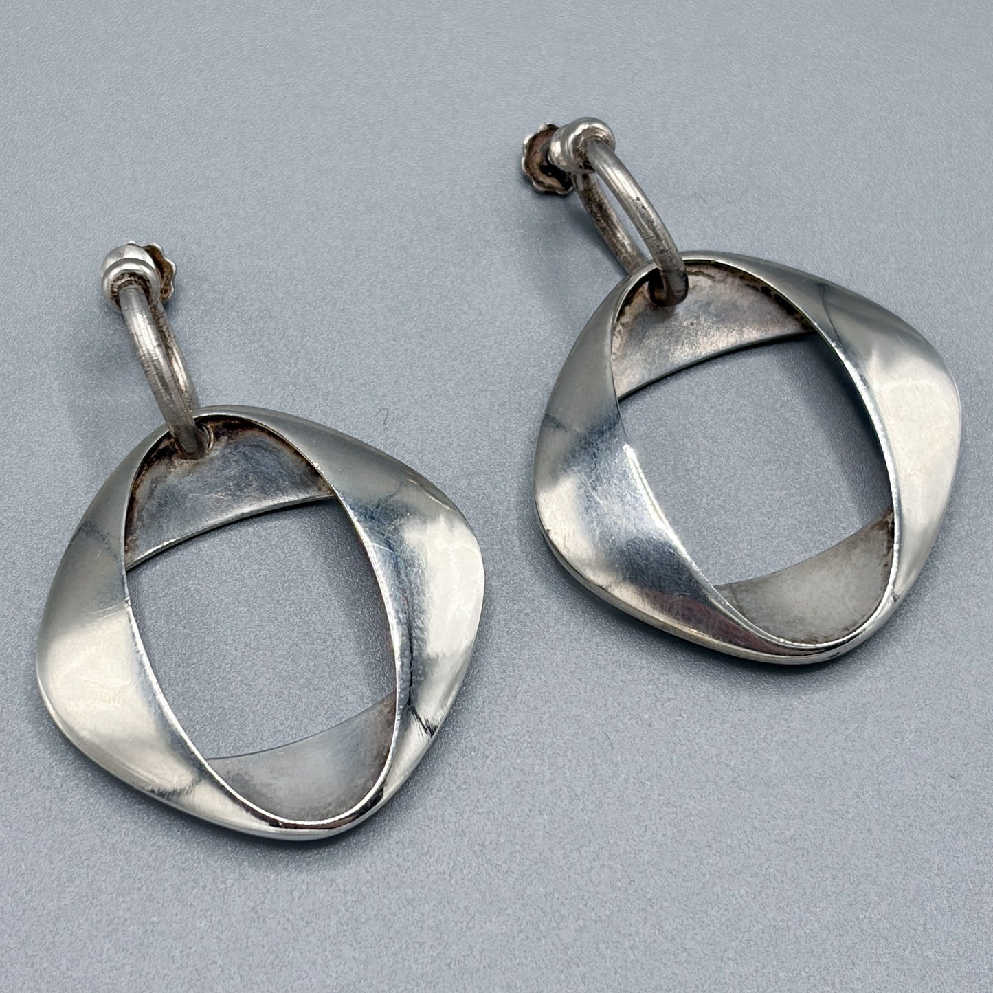 Georg Jensen Silver Earrings by Henning Koppel No.190