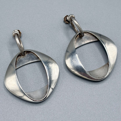 Georg Jensen Silver Earrings by Henning Koppel No.190