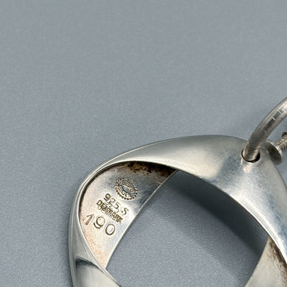 Georg Jensen Silver Earrings by Henning Koppel No.190