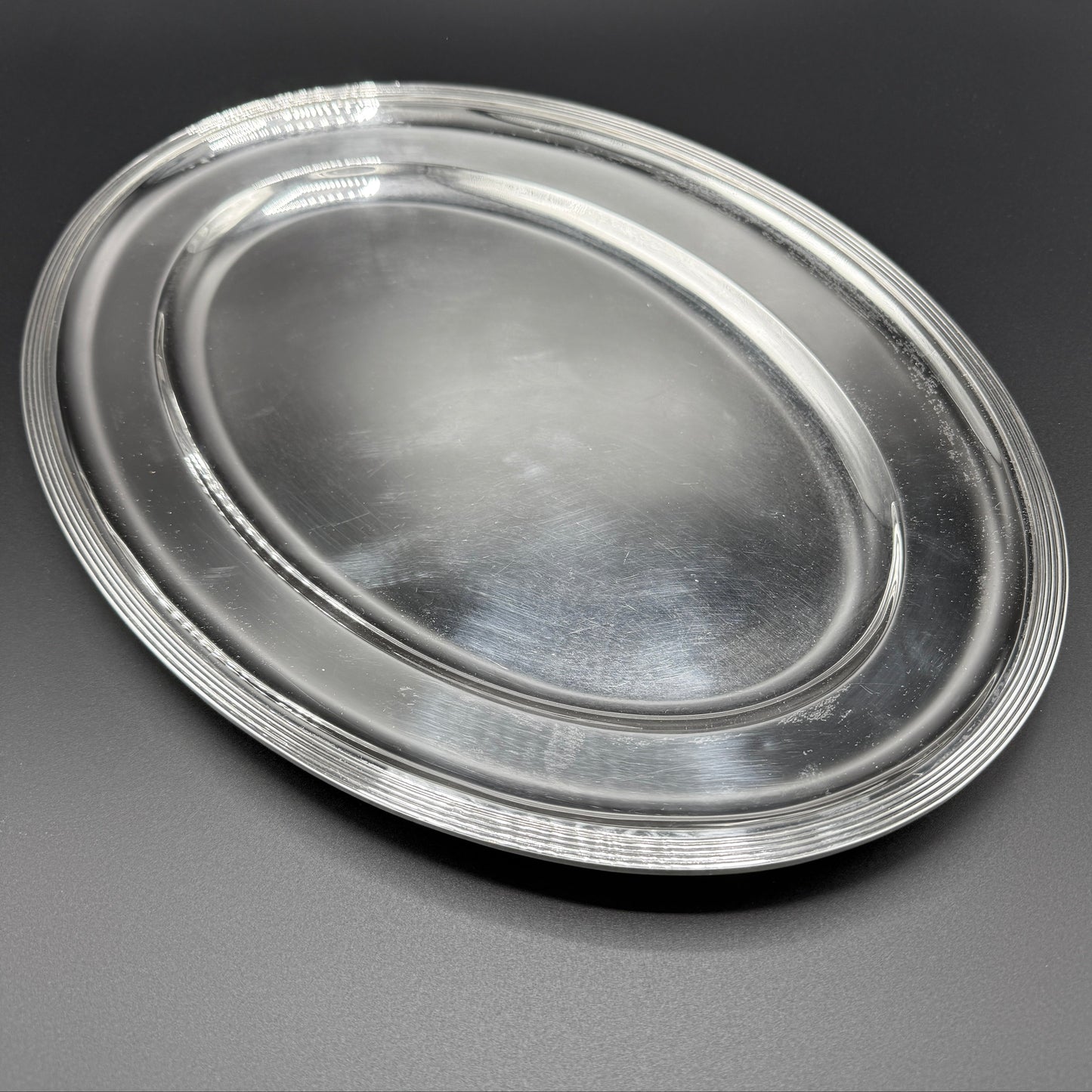 Estate Buccellati Sterling Silver Oval Tray