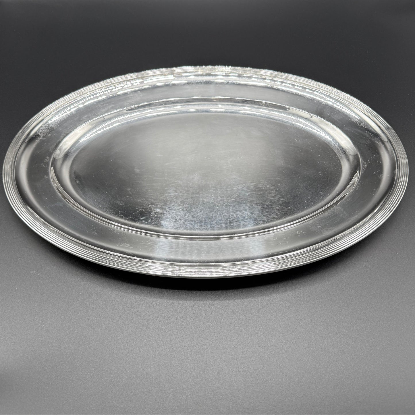 Estate Buccellati Sterling Silver Oval Tray
