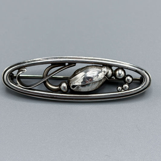 Georg Jensen Sterling Silver "Blossom" Brooch No. 204