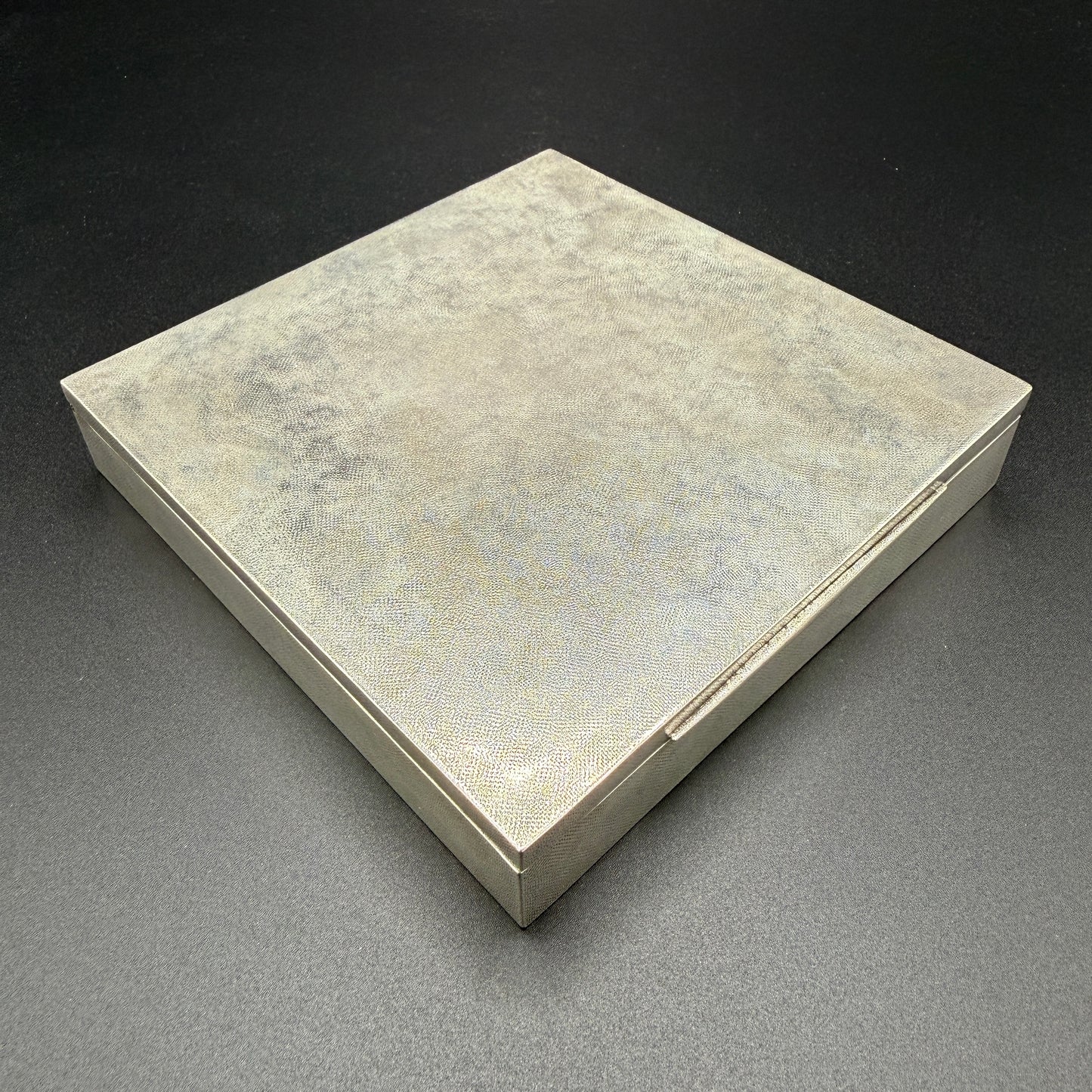 Estate Buccellati Square Segrinato Hinged Box