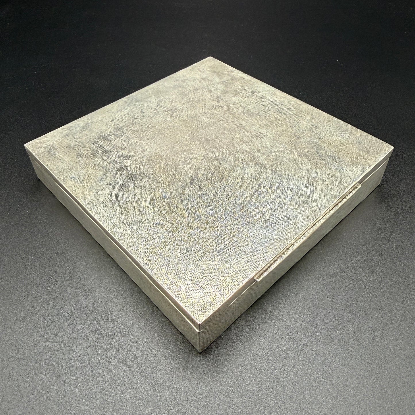 Estate Buccellati Square Segrinato Hinged Box