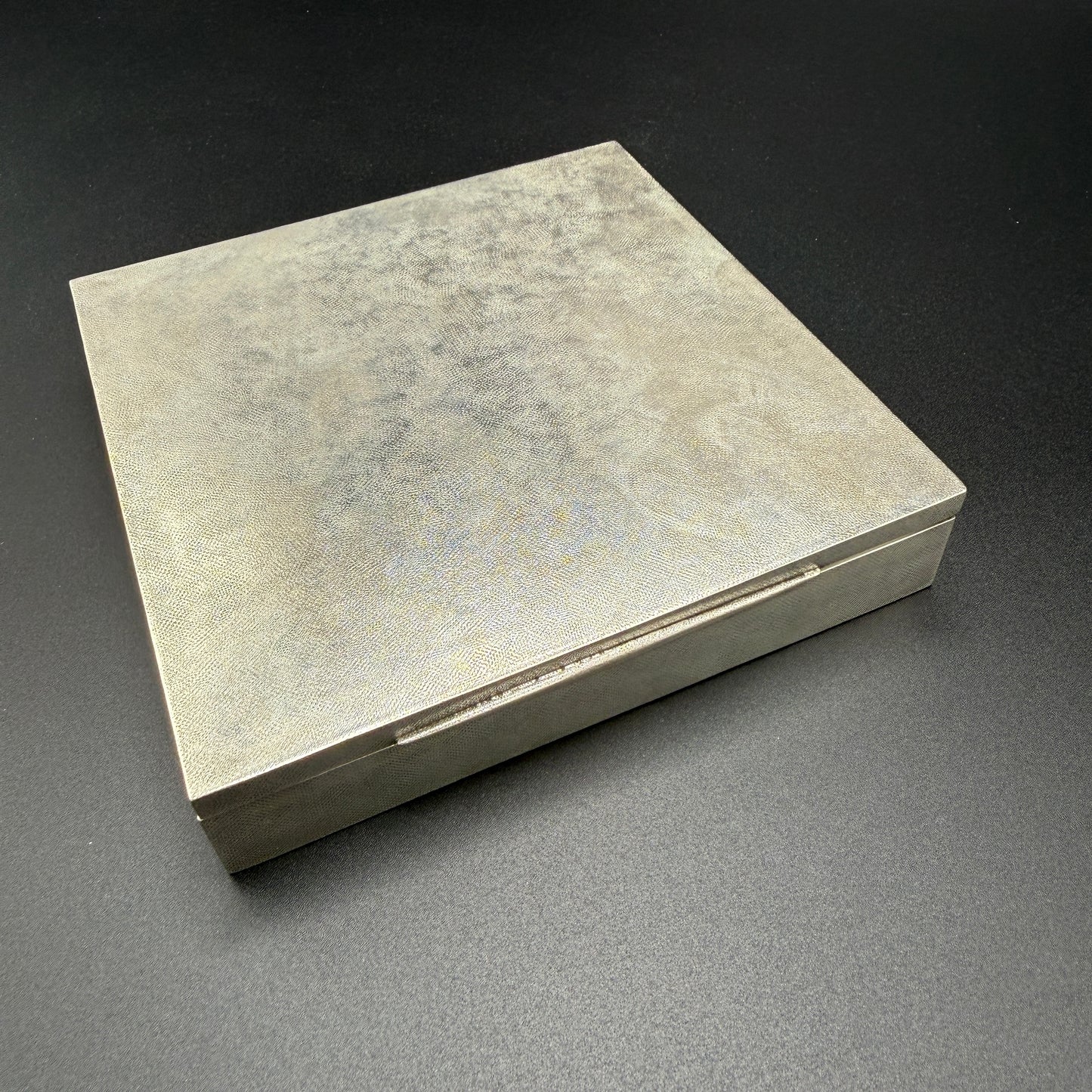 Estate Buccellati Square Segrinato Hinged Box