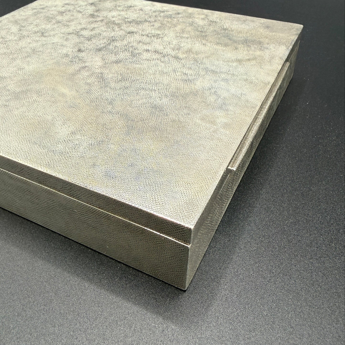 Estate Buccellati Square Segrinato Hinged Box