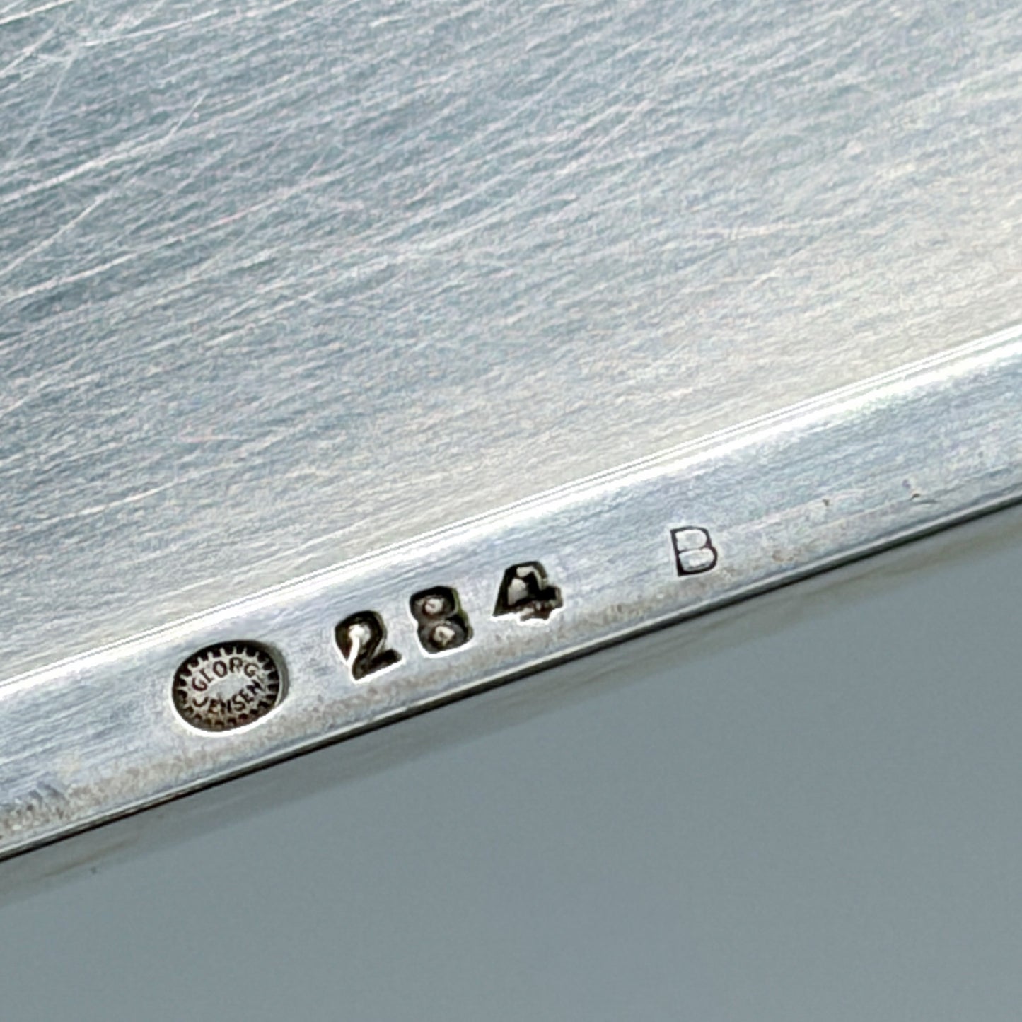 Georg Jensen Sterling Silver Large Cigarette Box No. 284B by Jorgen Jensen