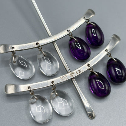 Estate Georg Jensen Sterling Silver Neck Ring and Pendant by Torun No.169/135