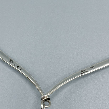 Estate Georg Jensen Sterling Silver Neck Ring and Pendant by Torun No.169/135
