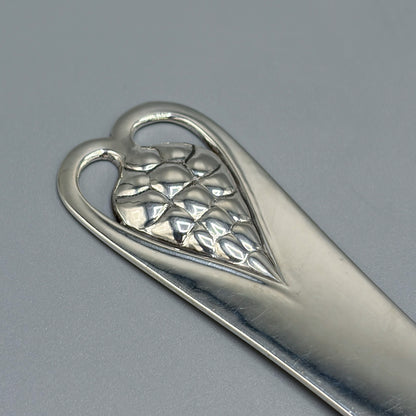 Estate Sterling Silver Flatware Set with Grapes No. 19 By Georg Jensen  129 Pieces