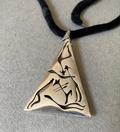 Antonio Pineda Lascaux-Motif Silver Pendant