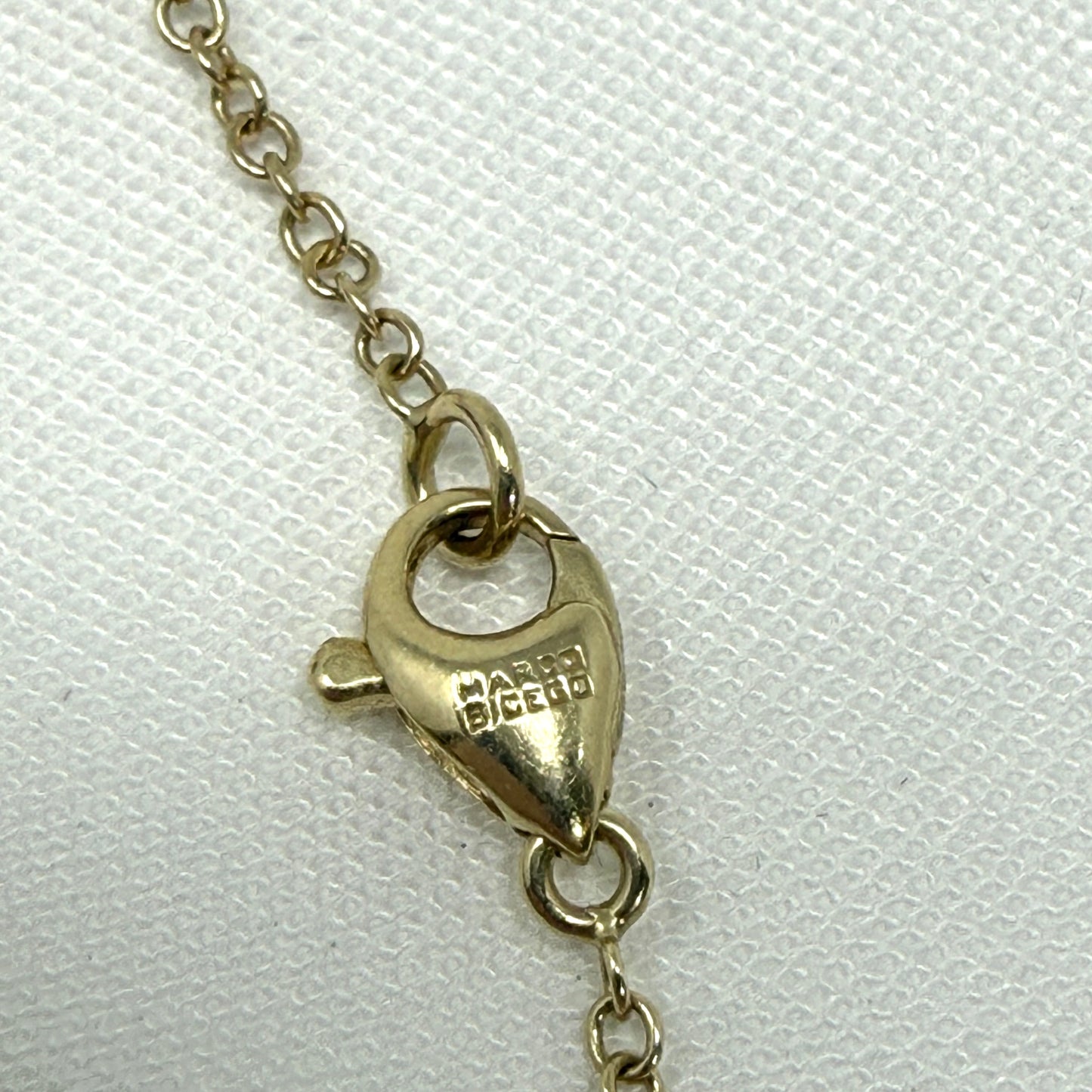 Estate Marco Bicego 18k Yellow Gold Bean and Mixed Gemstone Long Necklace