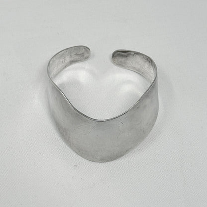 Estate Sterling Silver Handmade Open Cuff Bracelet