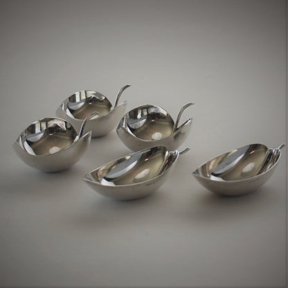 Estate Christofle France Silver Plated Snack Dishes set