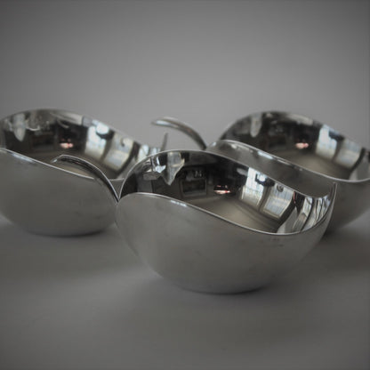 Estate Christofle France Silver Plated Snack Dishes set