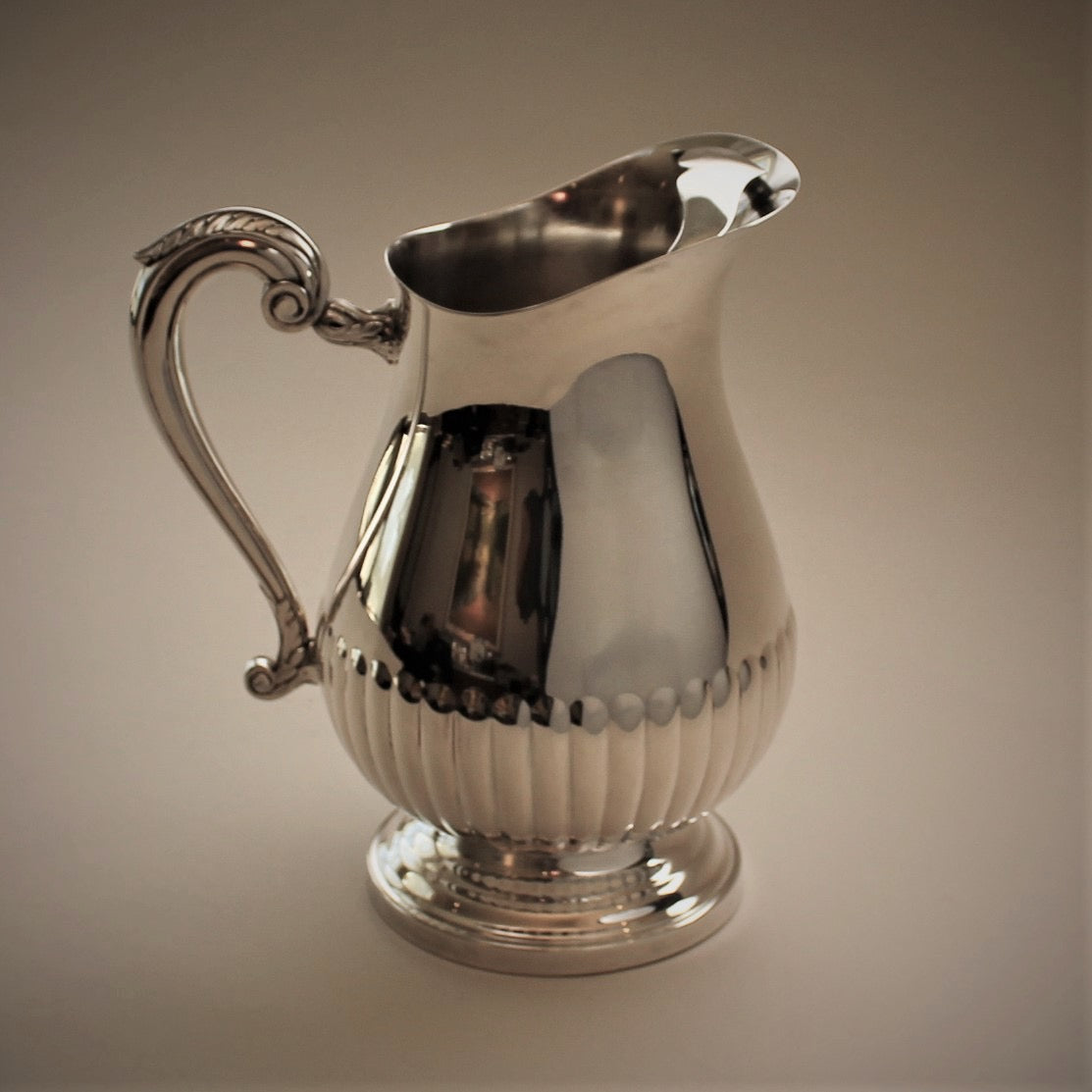 Estate Christofle France Silver Plated Water Pitcher