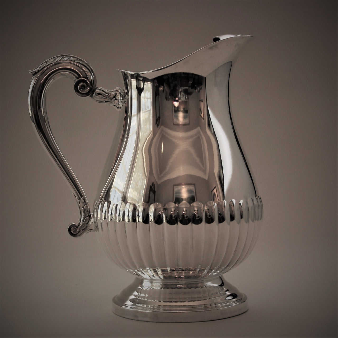 Estate Christofle France Silver Plated Water Pitcher