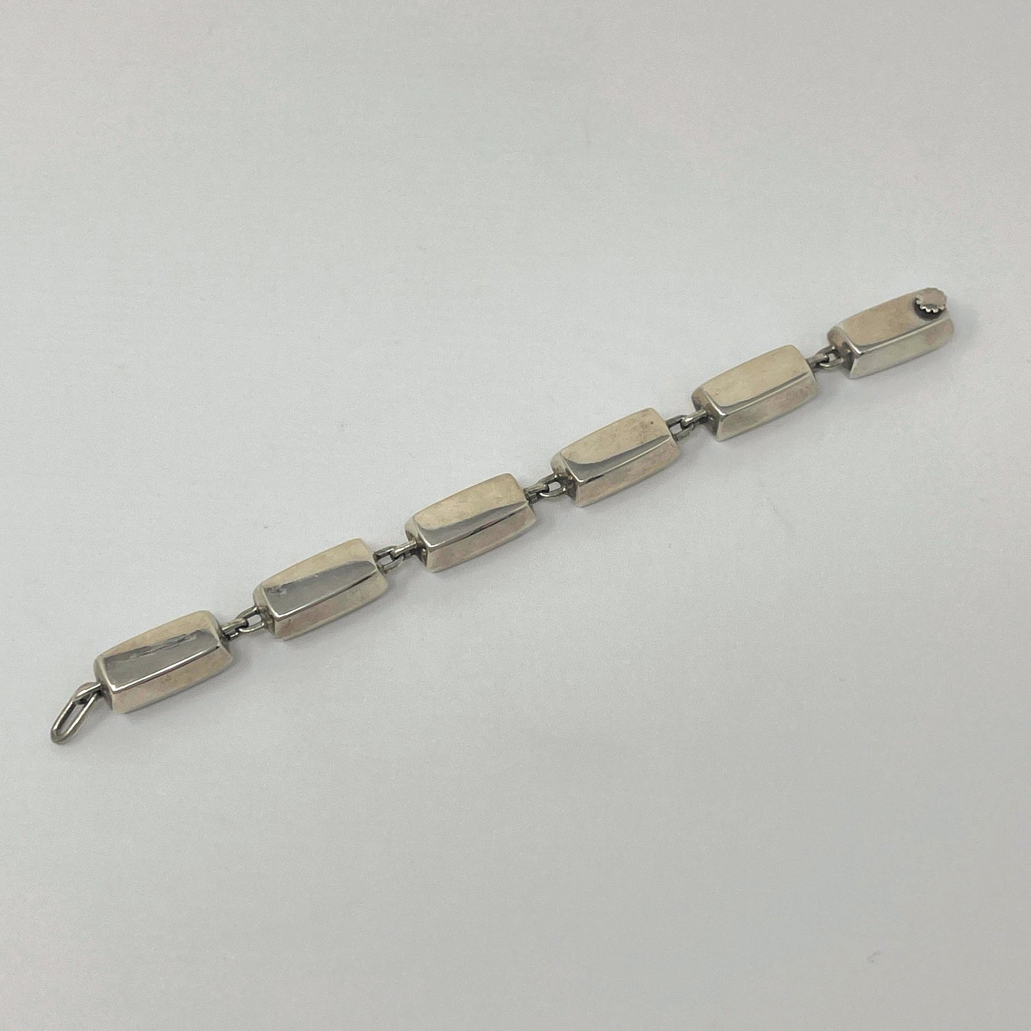 Estate Hans Hansen Sterling Silver Bold Modern "Block" Bracelet