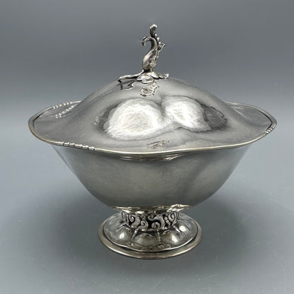 Peer Smed Large  Sterling Silver Covered Dish