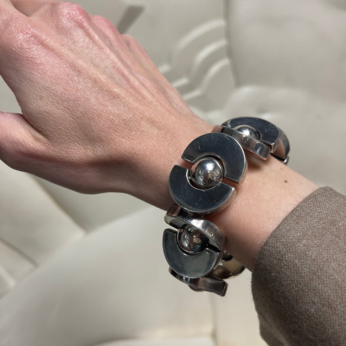 Estate Sterling Silver Bracelet by Antonio Pineda