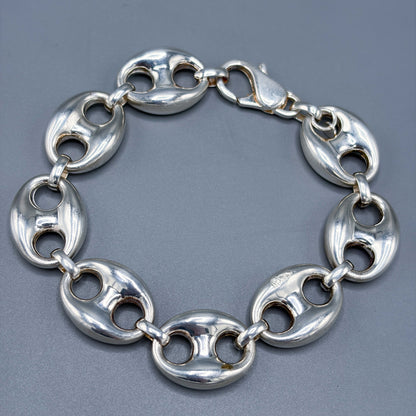 Estate Sterling Silver Mariner bracelet by Milor