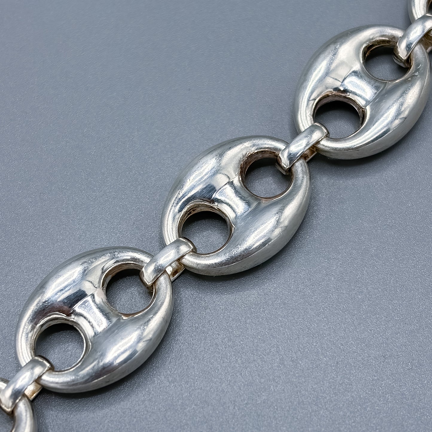 Estate Sterling Silver Mariner bracelet by Milor