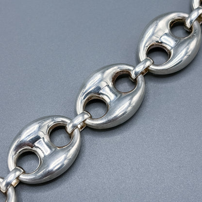 Estate Sterling Silver Mariner bracelet by Milor