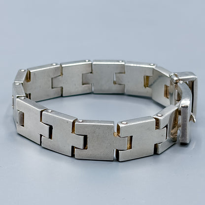 Estate Sterling Silver Buckle Bracelet by William Spratling