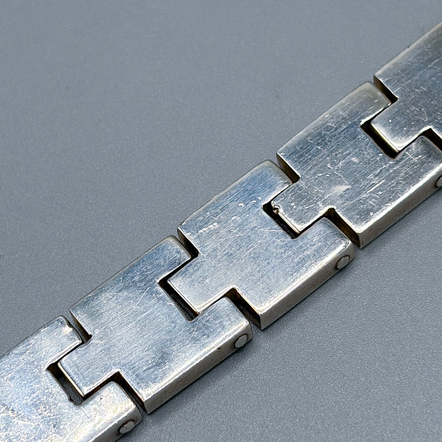 Estate Sterling Silver Buckle Bracelet by William Spratling