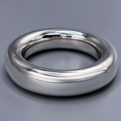 Estate Sterling Silver Tiffany Doughnut Bangle C. 2000