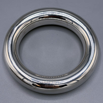 Estate Sterling Silver Tiffany Doughnut Bangle C. 2000
