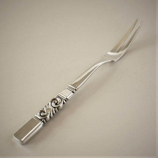 Georg Jensen Sterling Silver "Scroll" Meat Fork