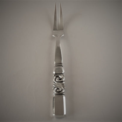 Georg Jensen Sterling Silver "Scroll" Meat Fork