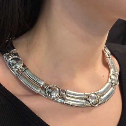 Estate William Spratling Successors Modernist Collar Necklace