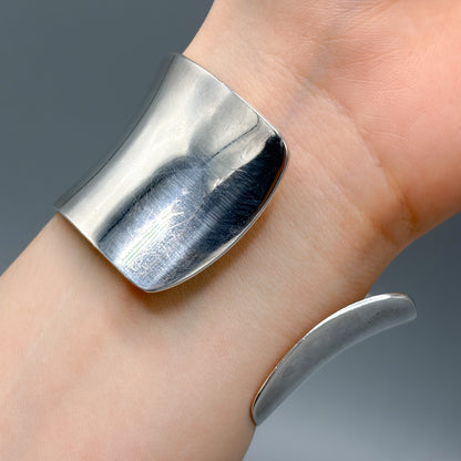 Estate Anton Michelson Sterling Silver Modernist Cuff
