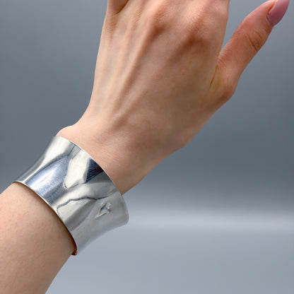 Estate Anton Michelson Sterling Silver Modernist Cuff