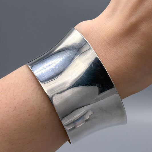 Estate Anton Michelson Sterling Silver Modernist Cuff