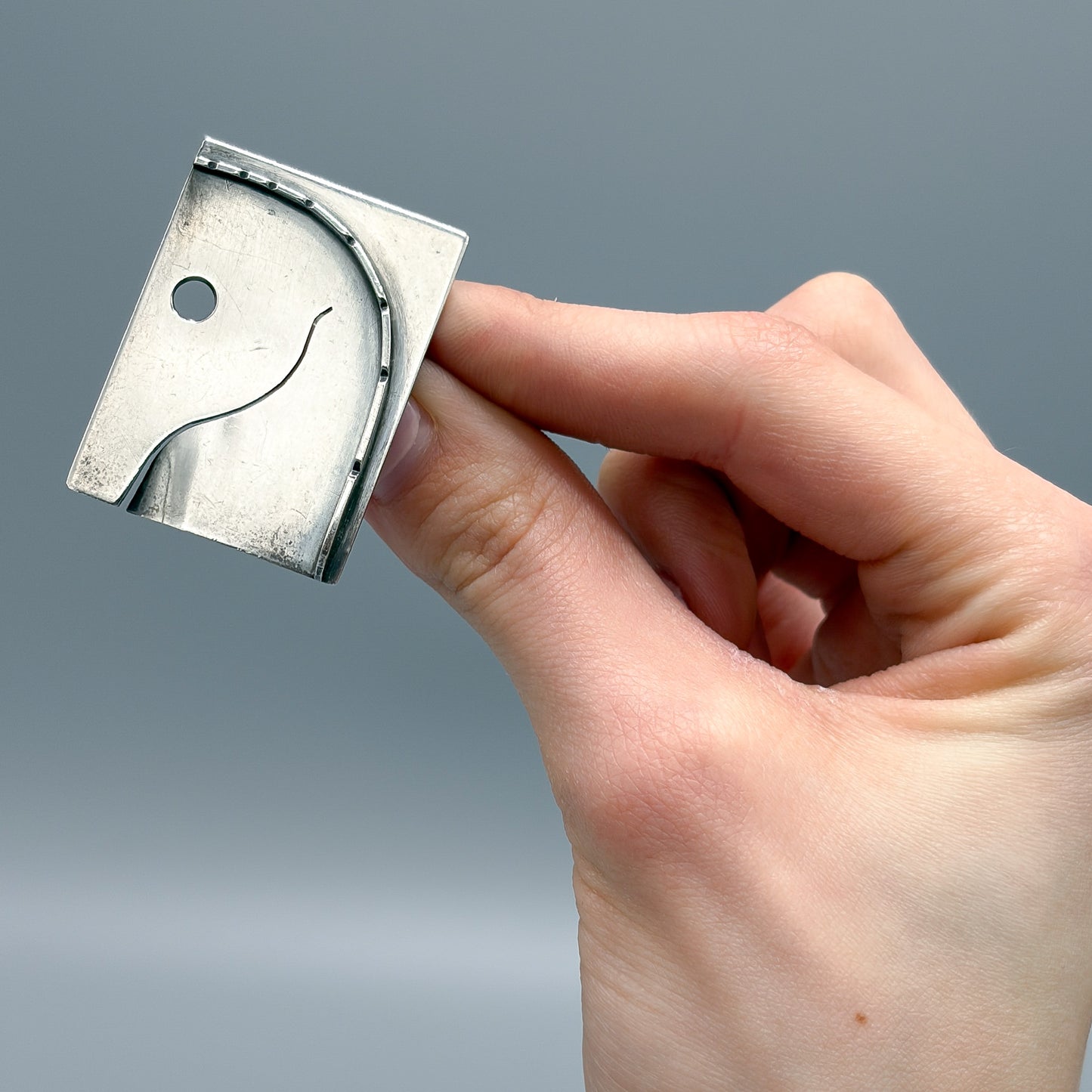 Estate Sterling Silver Horse Brooch by Lobel
