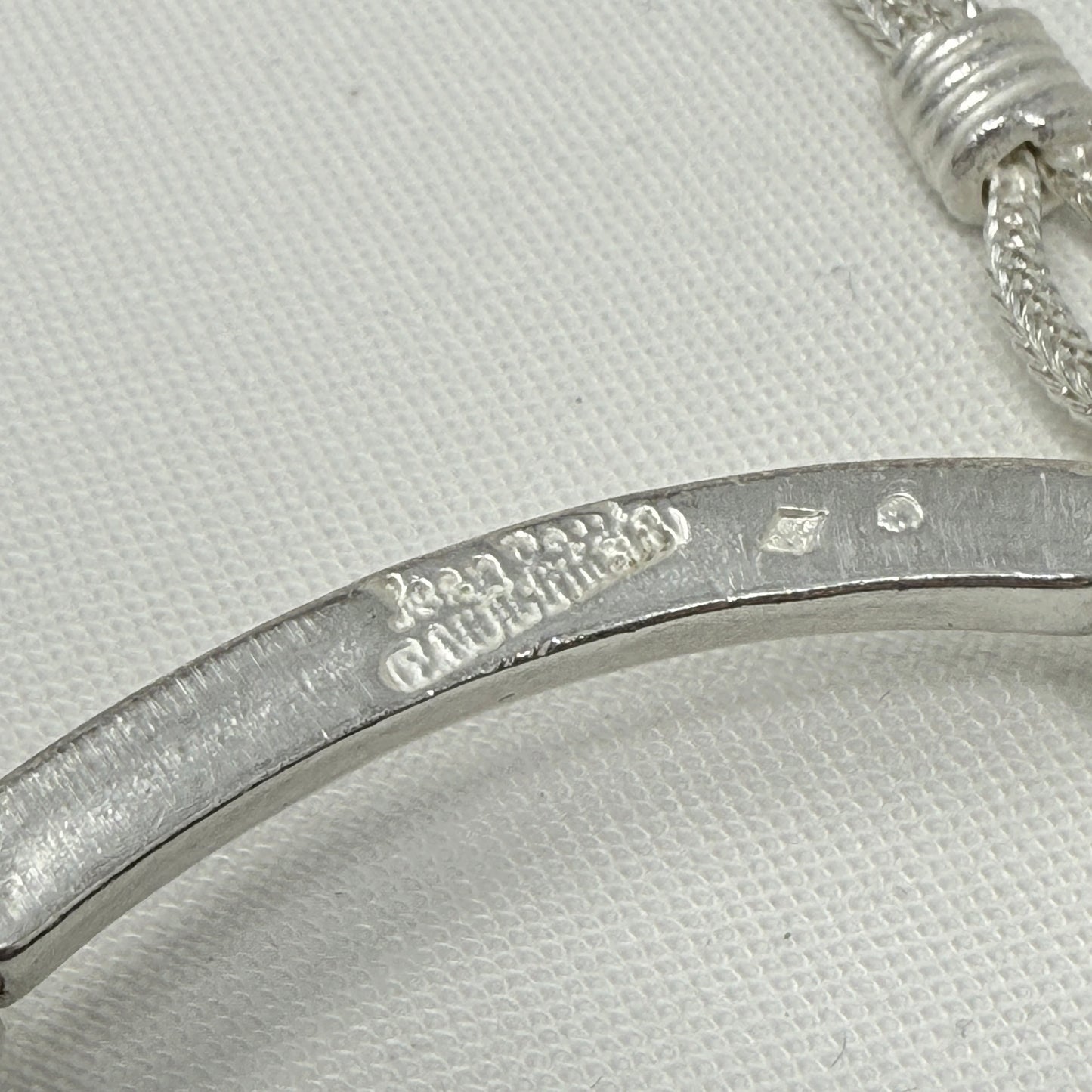 Estate Jean Paul Gaultier Sterling Silver and Amethyst Abacus Medallion Necklace