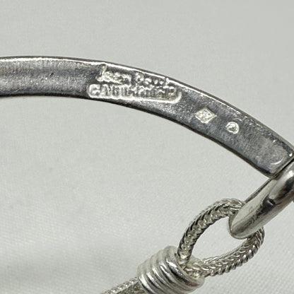 Estate Jean Paul Gaultier Sterling Silver and Amethyst Abacus Medallion Necklace