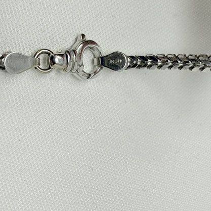 Estate Sterling Silver Snake Chain Necklace