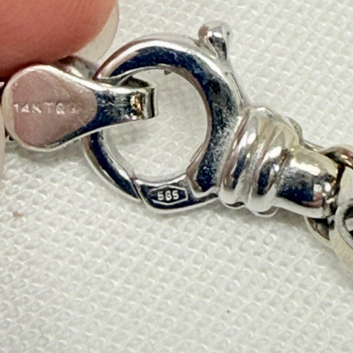 Estate Sterling Silver Snake Chain Necklace