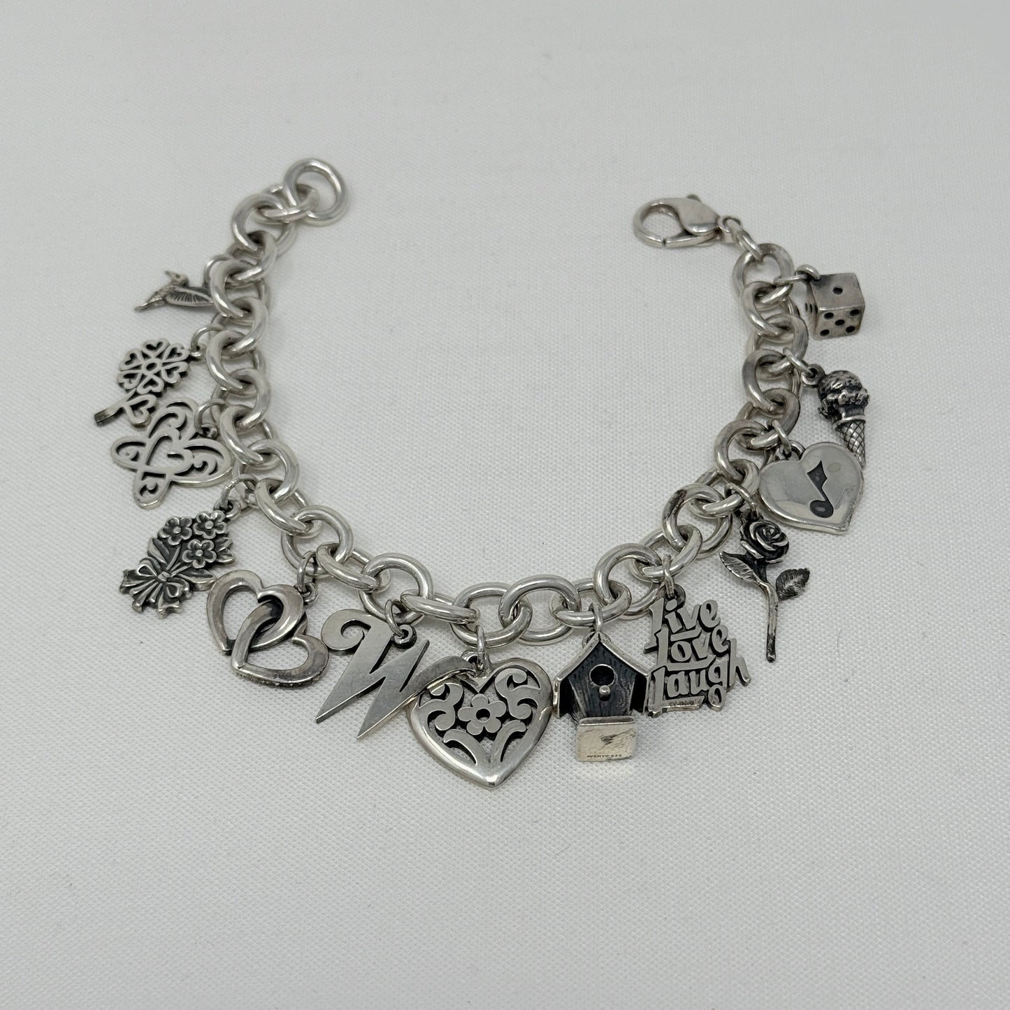 Estate James Avery Sterling Silver Thirteen Charm Bracelet