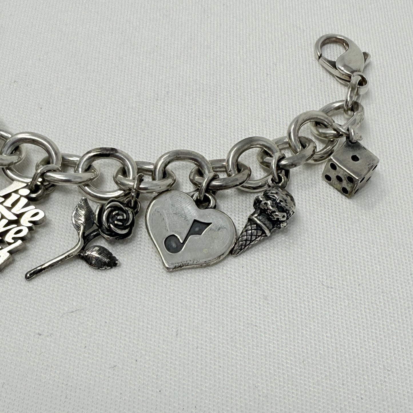 Estate James Avery Sterling Silver Thirteen Charm Bracelet