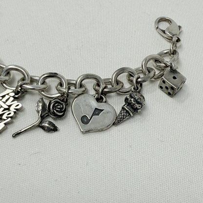 Estate James Avery Sterling Silver Thirteen Charm Bracelet