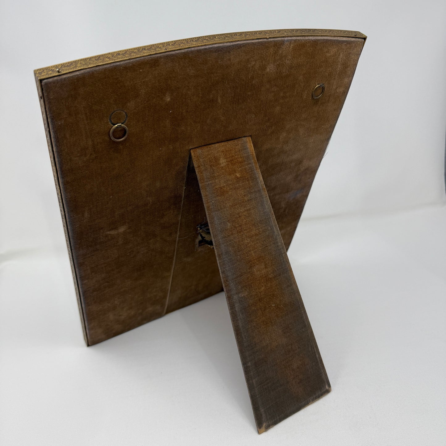 Estate Jade and Antique Bronze Picture Frame