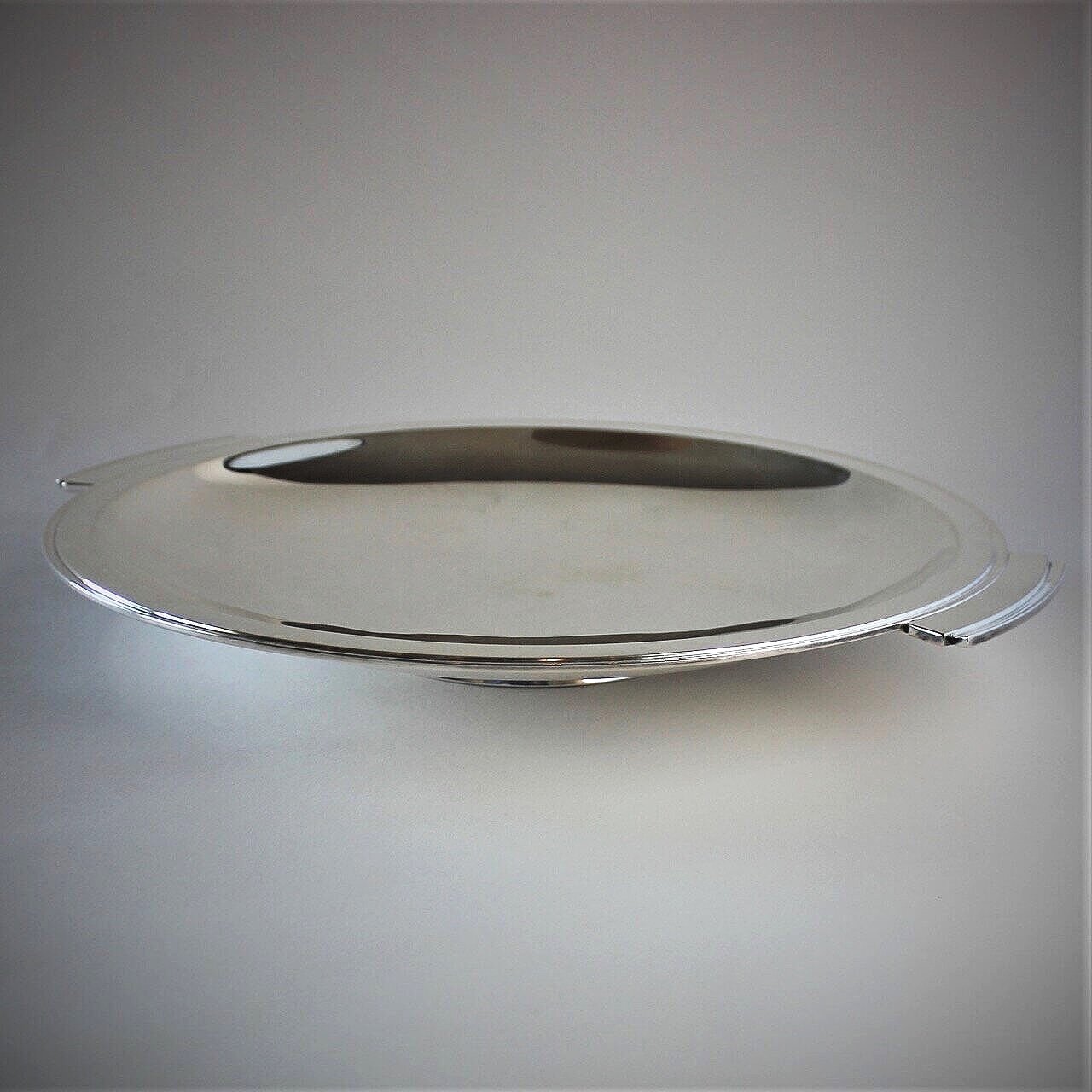 Estate Georg Jensen Sterling Silver Pyramid Large Handled Serving Dish by Harald Nielsen No. 600D