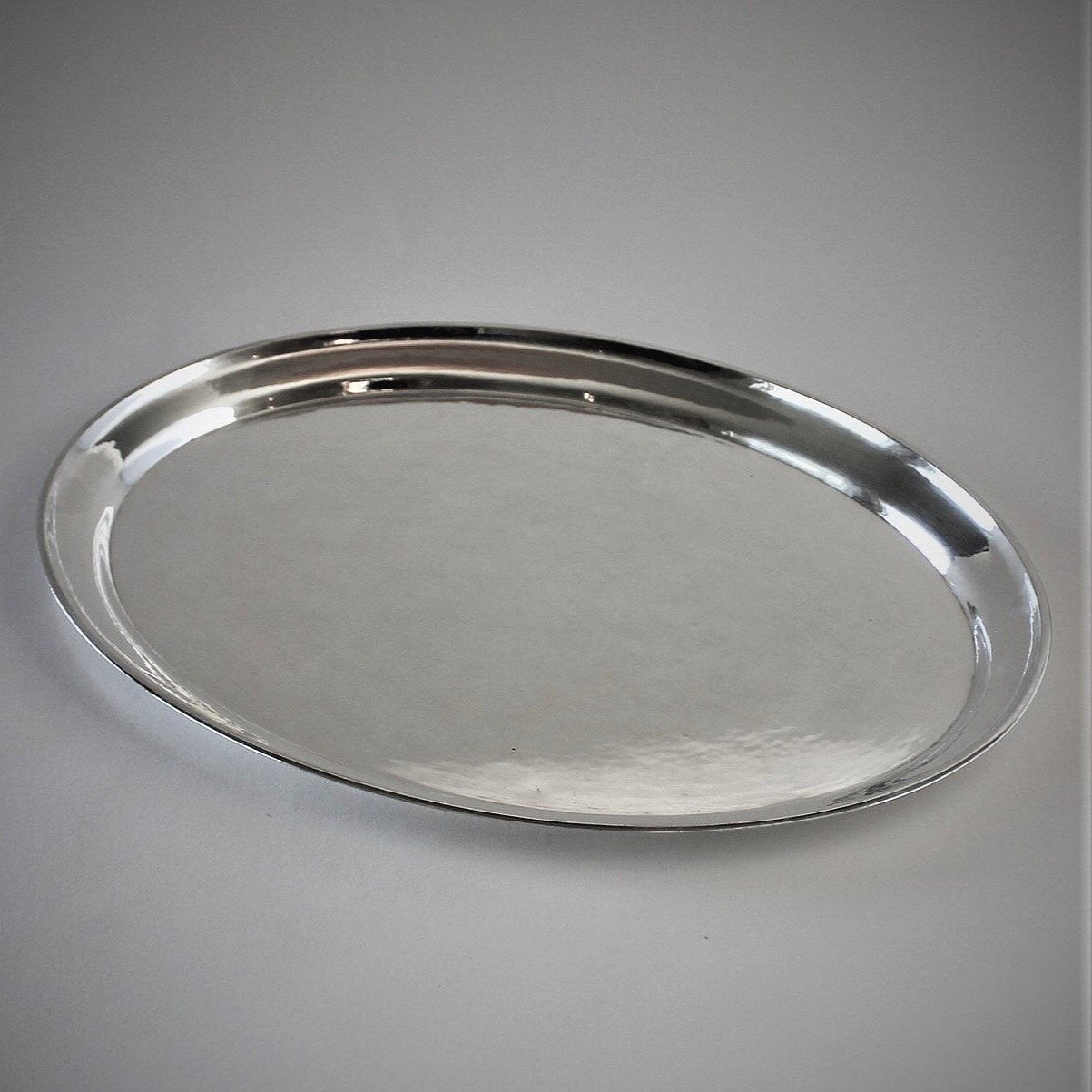 Georg Jensen Sterling Silver Small Hammered Oval Tray, No.223A