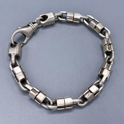 Estate Sterling Silver Italian Swivel Link Bracket with Lobster Clasp