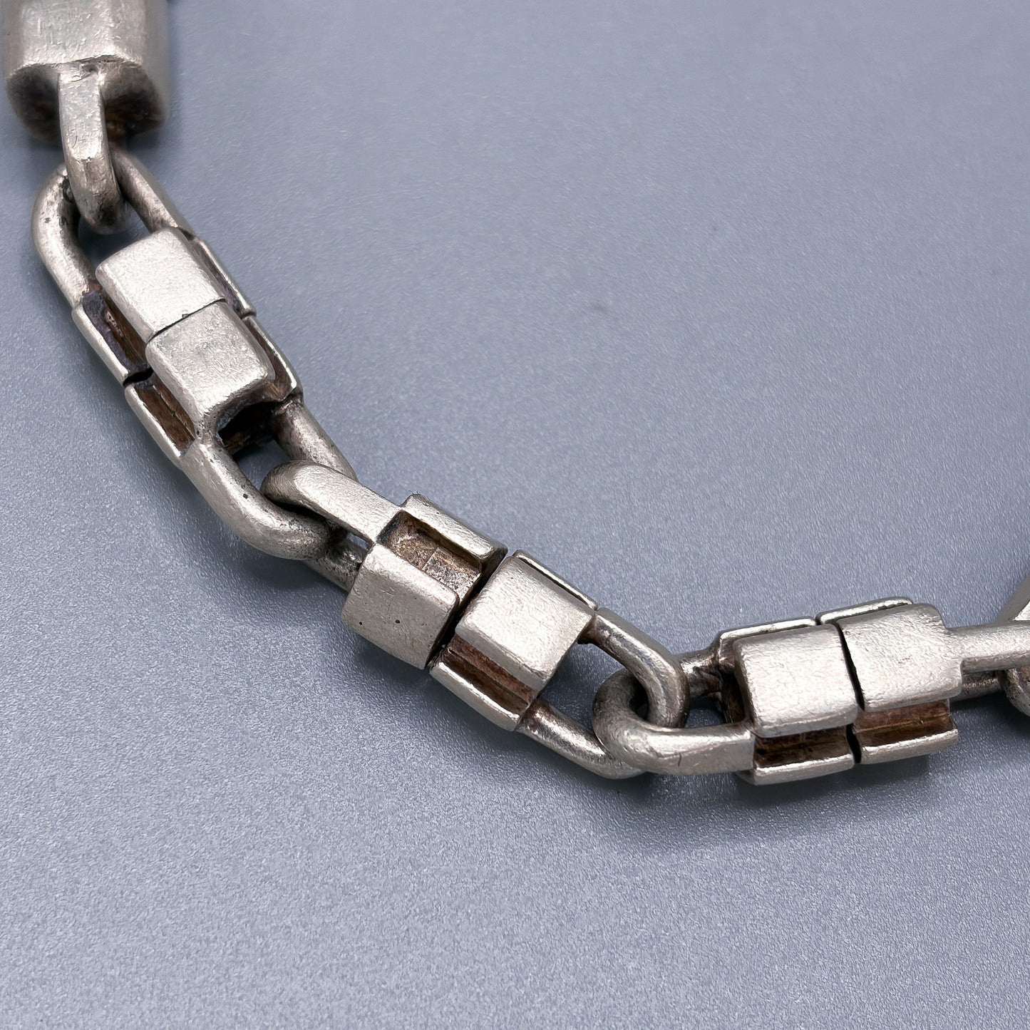 Estate Sterling Silver Italian Swivel Link Bracket with Lobster Clasp